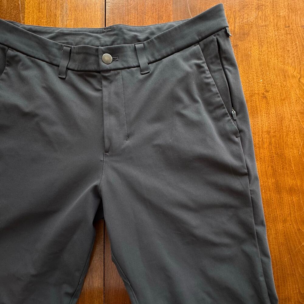 Lululemon Commission Pant Slim *Warpstreme 34" asphalt Grey inseam 29 - Picture 3 of 8